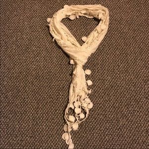 Cream lace scarf!